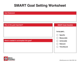 Goal setting materials | PDF