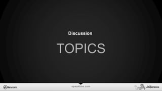 speaktme.com
Discussion
TOPICS