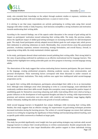 Goal Setting Strategies for Motivation and Writing Skills: A Study ...