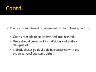 Goal setting theory | PPTX