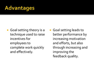 Goal setting theory | PPTX
