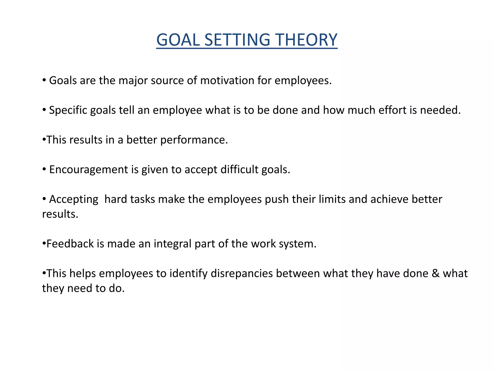 Goal setting theory | PPTX
