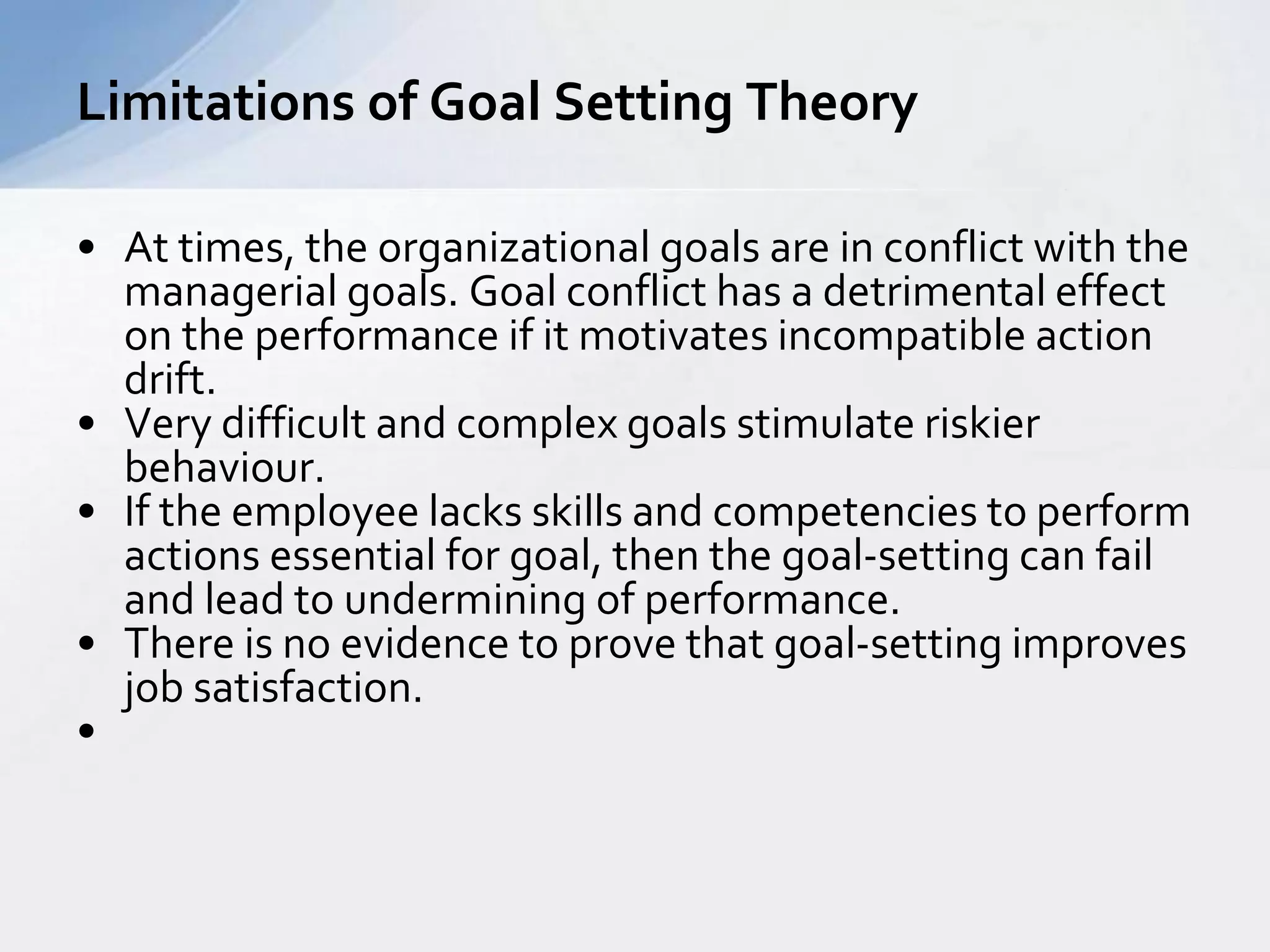 Goal setting theory | PPT