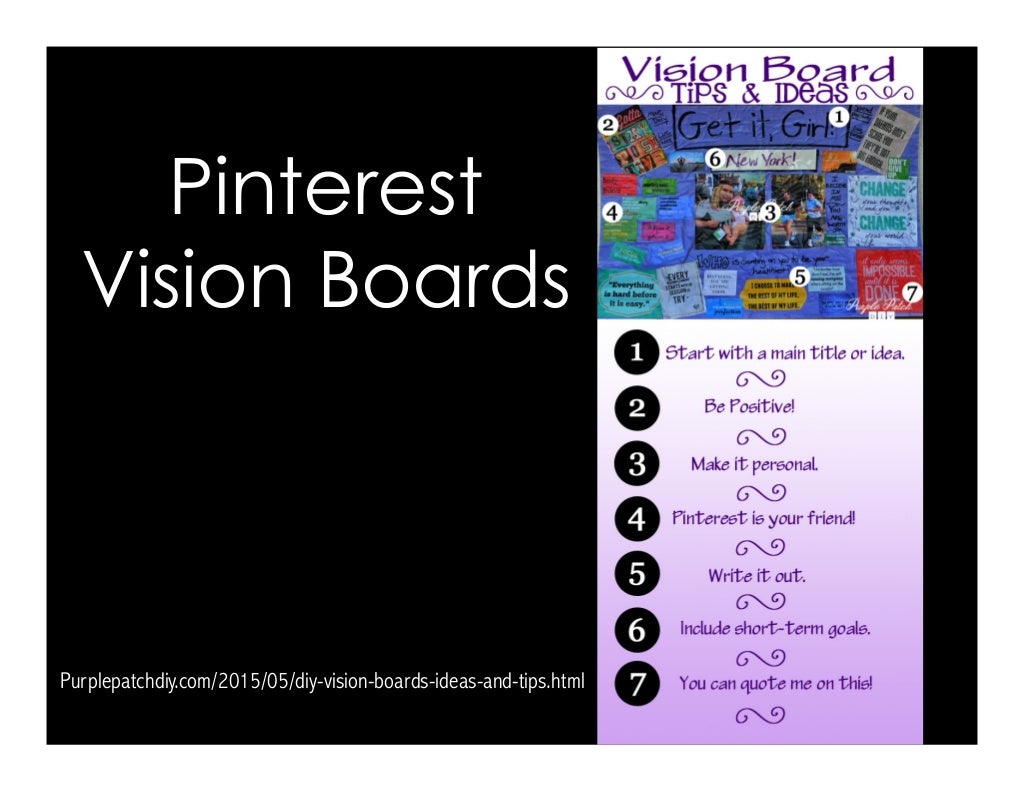 Pinterest Vision Boards Purplepatchdiy Com 15 05 Diy Vision Boards