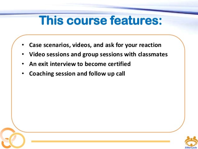 Goals, expectations, and meetings for SitterCycle.com class