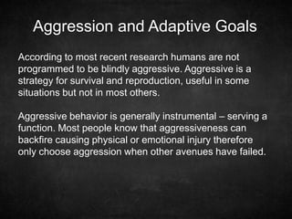 Goals of aggressive_behaviour | PPTX