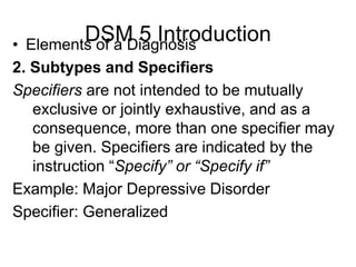 Mdd Code Specifiers Goals of clinical assessment | PPTX