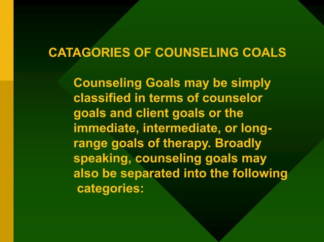 GOALS OF COUNSELING.pdf | Mental Health | Diseases and Conditions