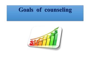 Goals of counseling
 