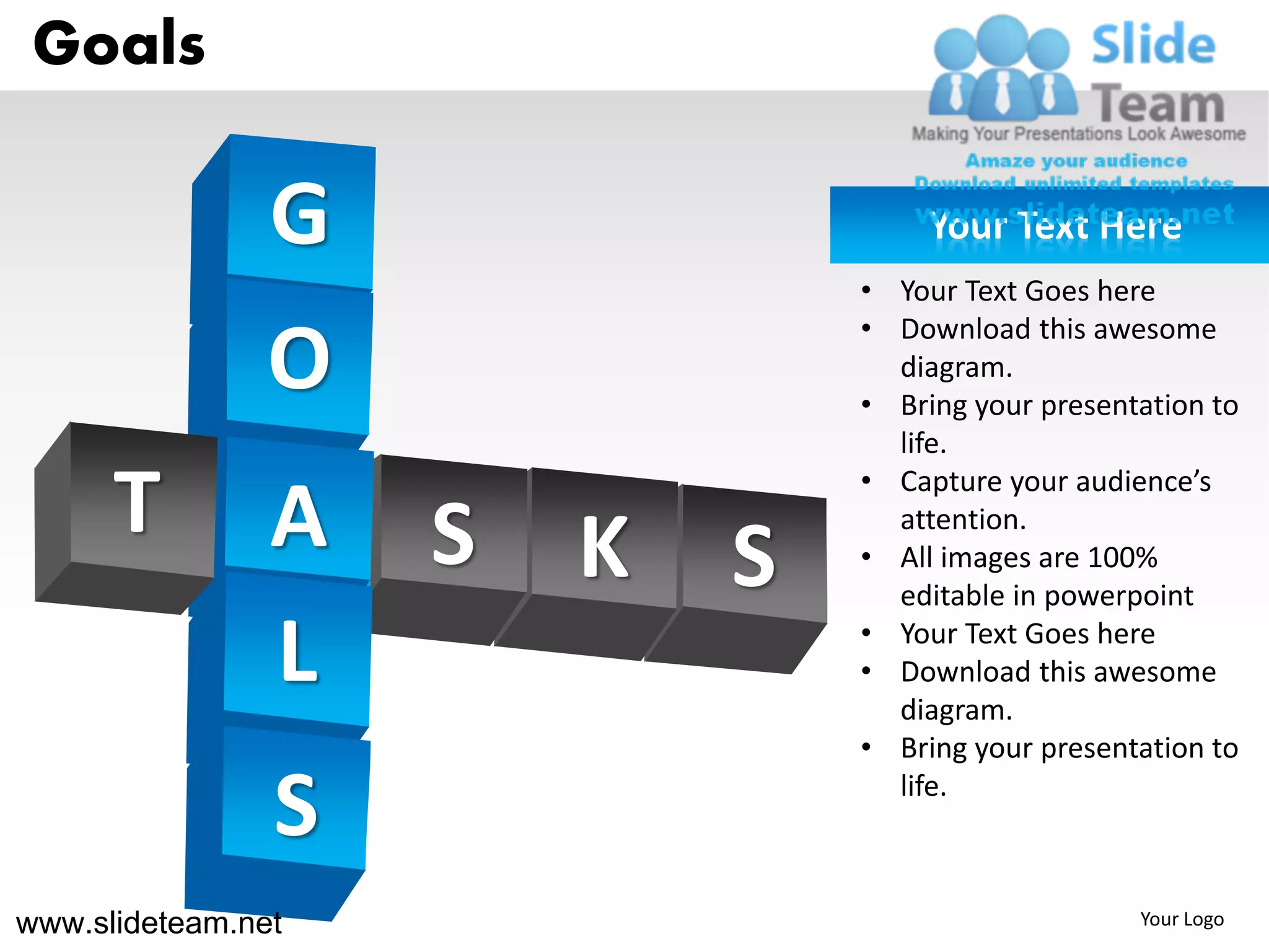 Goals powerpoint presentation templates. | PDF