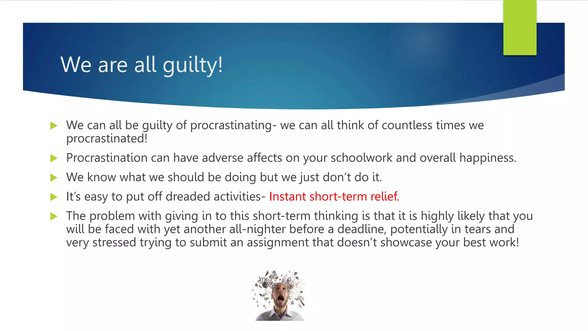 Picture of Goals setting and Avoid Procrastination.pptx
