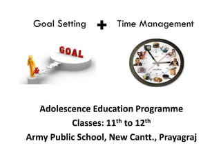 Adolescence Education Programme
Classes: 11th to 12th
Army Public School, New Cantt., Prayagraj
 