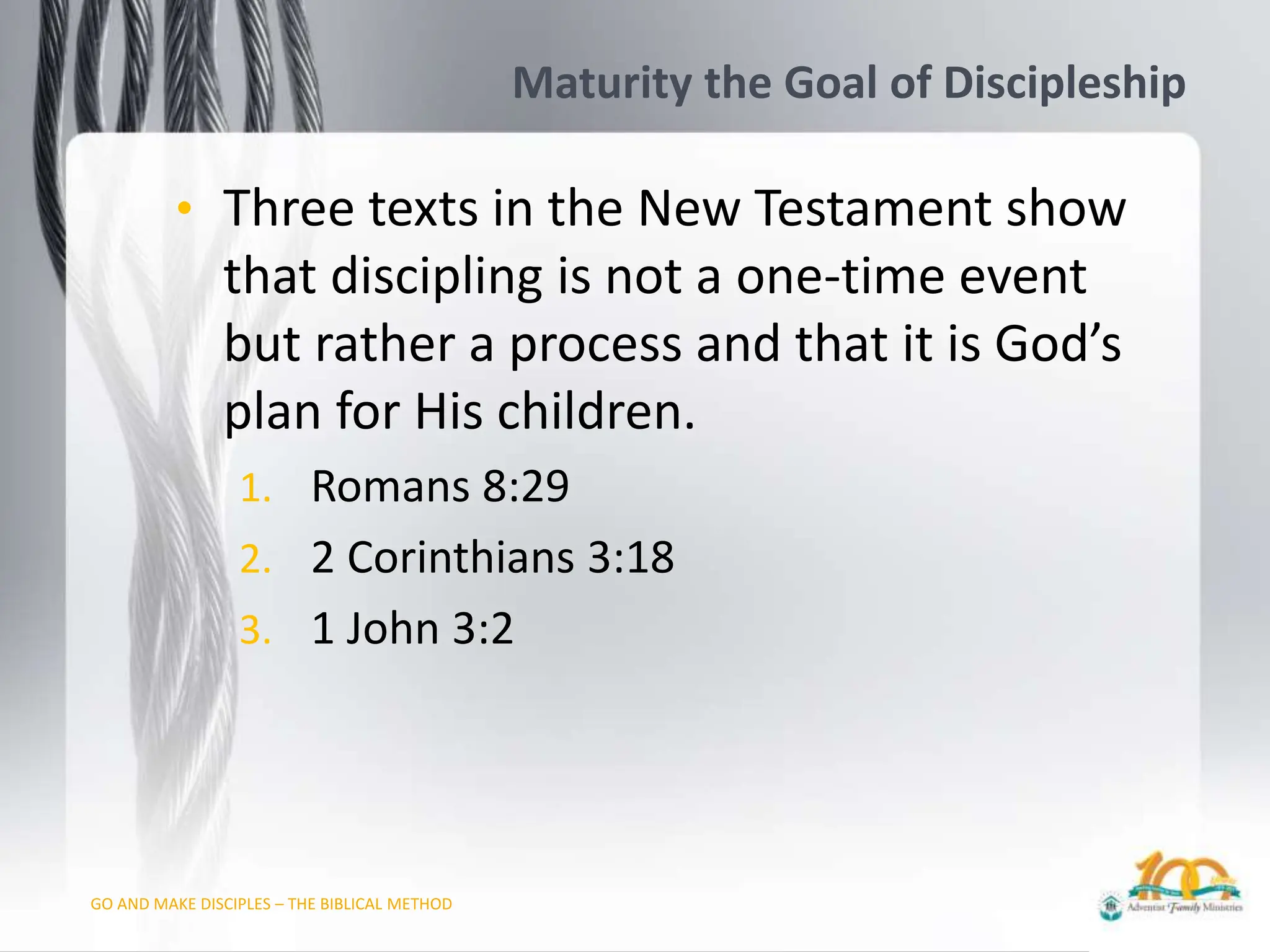 Go and Make Disciples - the biblical Method | PPTX