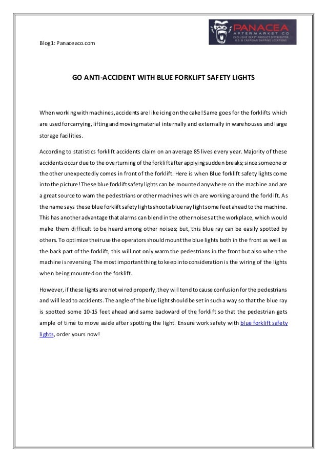 Blue Spot Forklift Safety Light Warning Light