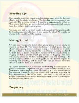 Goat Farming Quick Start Guide | PDF