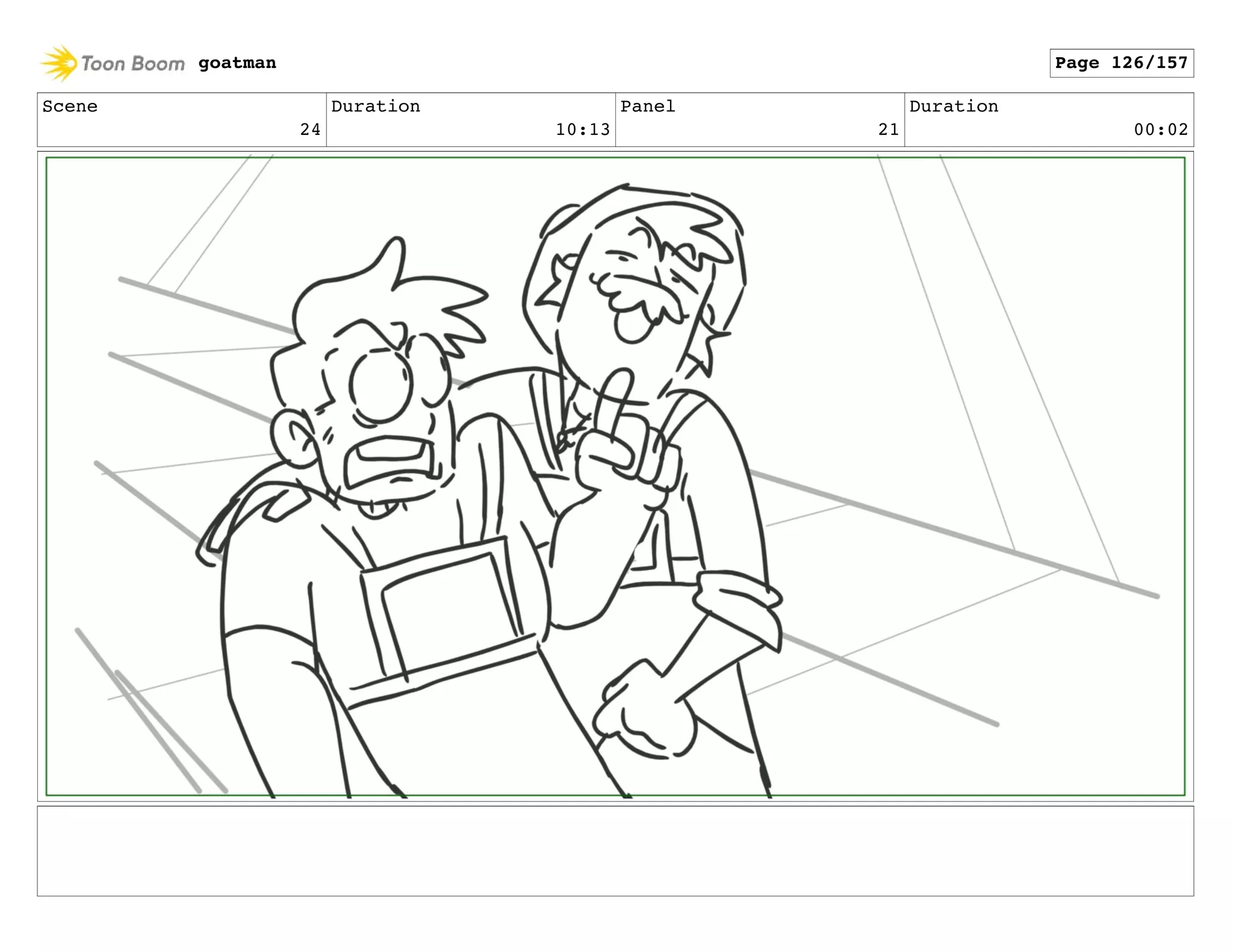 Scene
24
Duration
10:13
Panel
21
Duration
00:02
goatman Page 126/157
 