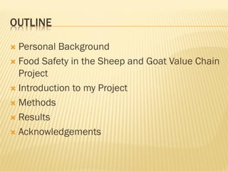 Goat milk safety and consumption in Abergelle, Ethiopia