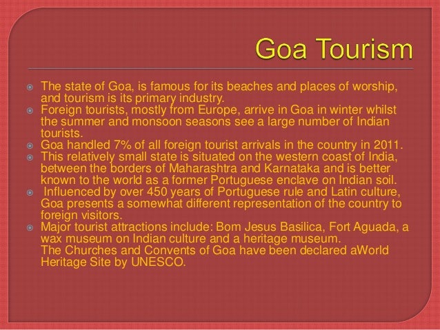 goa tourist trade act 1982
