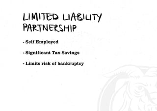 - Self Employed
- Significant Tax Savings
- Limits risk of bankruptcy
 