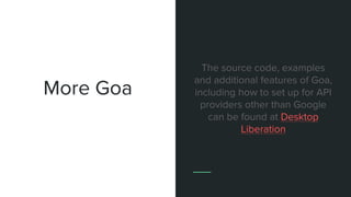 Goa tutorial | PPTX