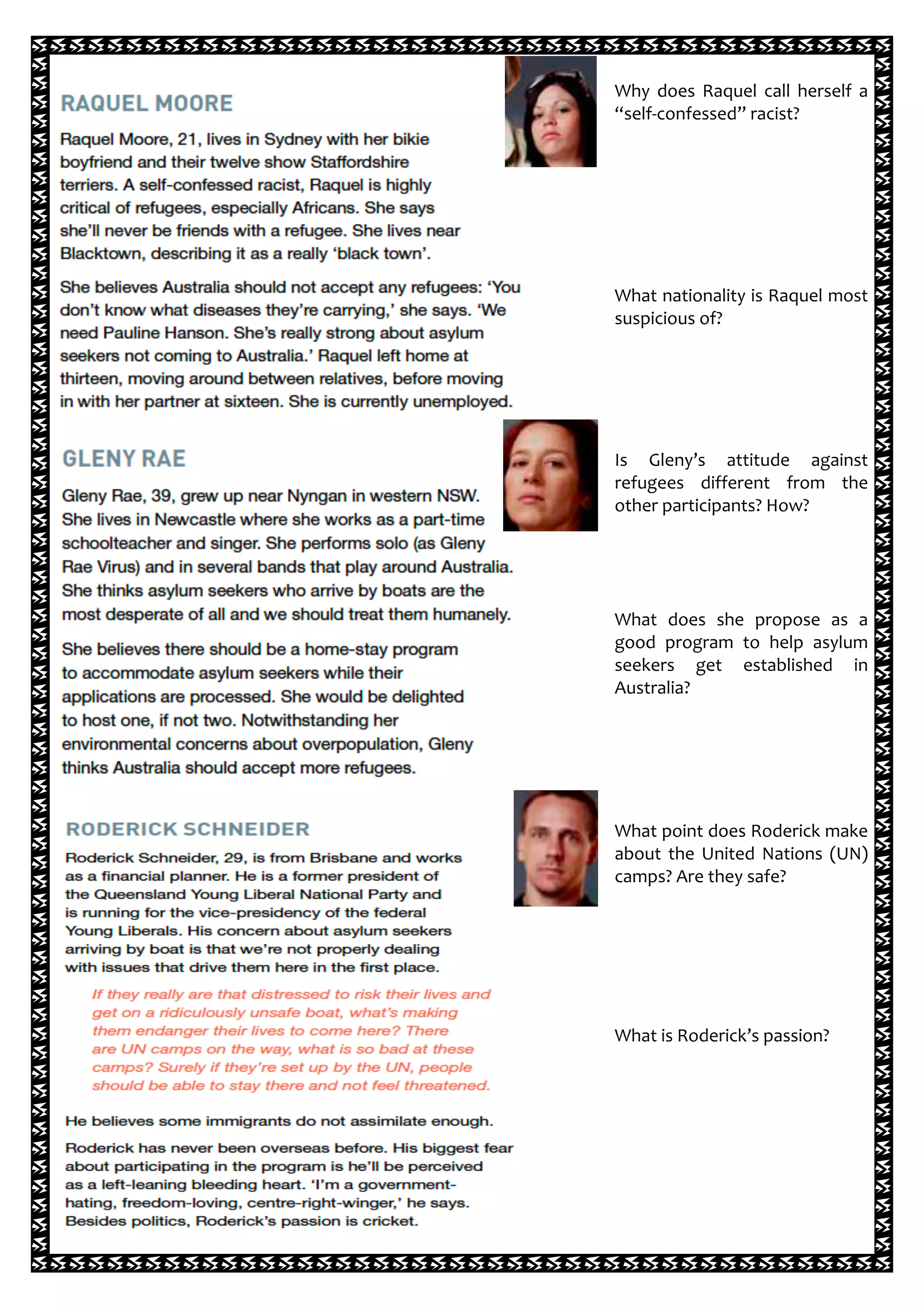 Go back to where you came from- Previewing activities | PDF