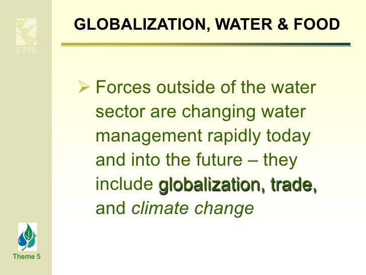 Impact of globalization on water and food security