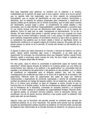 Gobernantes a la escuela