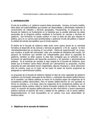 Gobernantes a la escuela