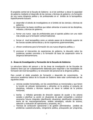 Gobernantes a la escuela