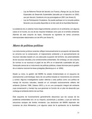 Gobernanza de las áreas protegidas en Venezuela (2006) | PDF