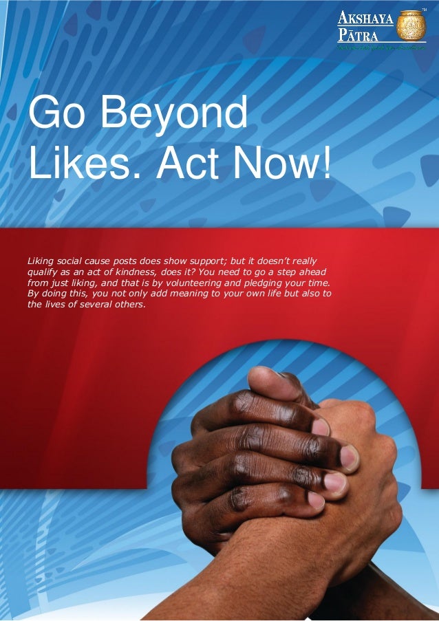 Go Beyond Likes. Act Now!