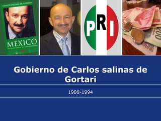 Logo


Gobierno de Carlos salinas de
          Gortari
           1988-1994
 