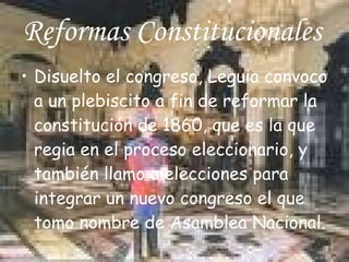 Reformas Constitucionales   ,[object Object]