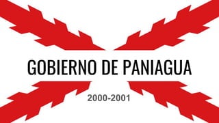 GOBIERNO DE PANIAGUA
2000-2001
 