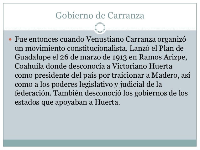 Gobierno de venustiano carranza 1917 1920