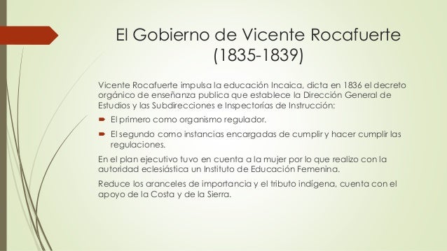 Gobierno De Vicente Rocafuerte