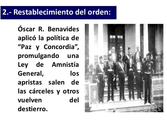 Gobierno de óscar r benavides