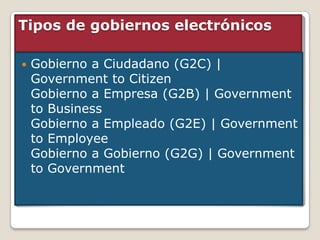 Gobierno electronico