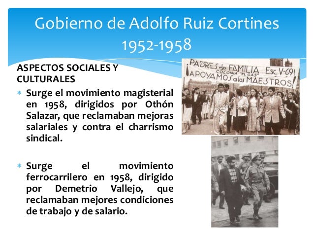 Gobiernos de adolfo ruiz cortines y adolfo lópez