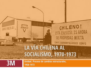 Unidad. Proceso de cambios estructurales, 
1958-1973 
LA VÍA CHILENA AL SOCIALISMO, 1970-1973 
3M 