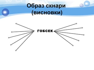 ГОБСЕК
Образ скнари
(висновки)
 