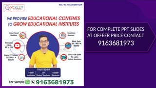 FOR COMPLETE PPT SLIDES
AT OFFEER PRICE CONTACT
9163681973
 