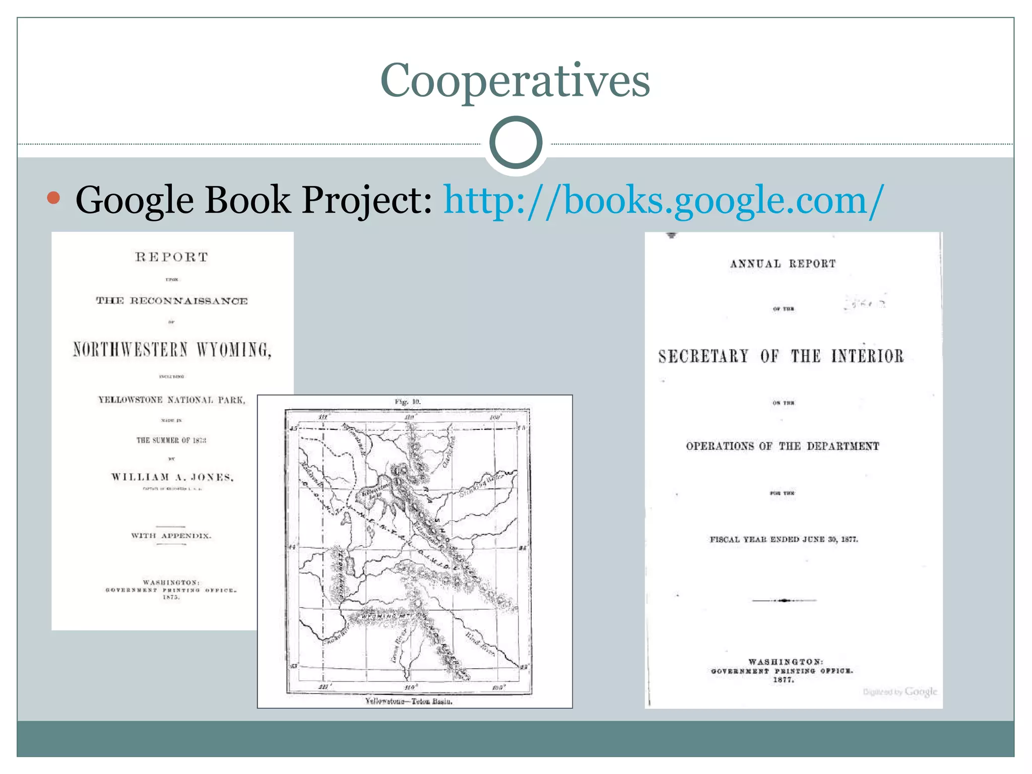 Cooperatives Google Book Project:  http://books.google.com/   