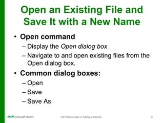 Open an Existing File and Save It with a New Name