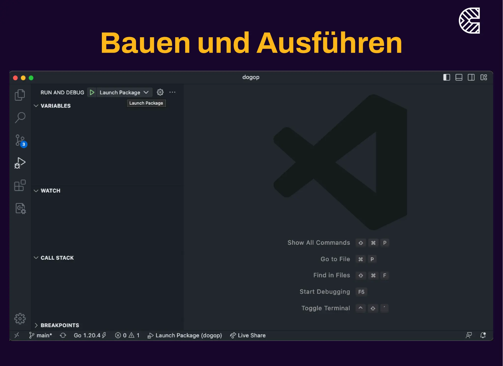Bauen und Ausführen
 