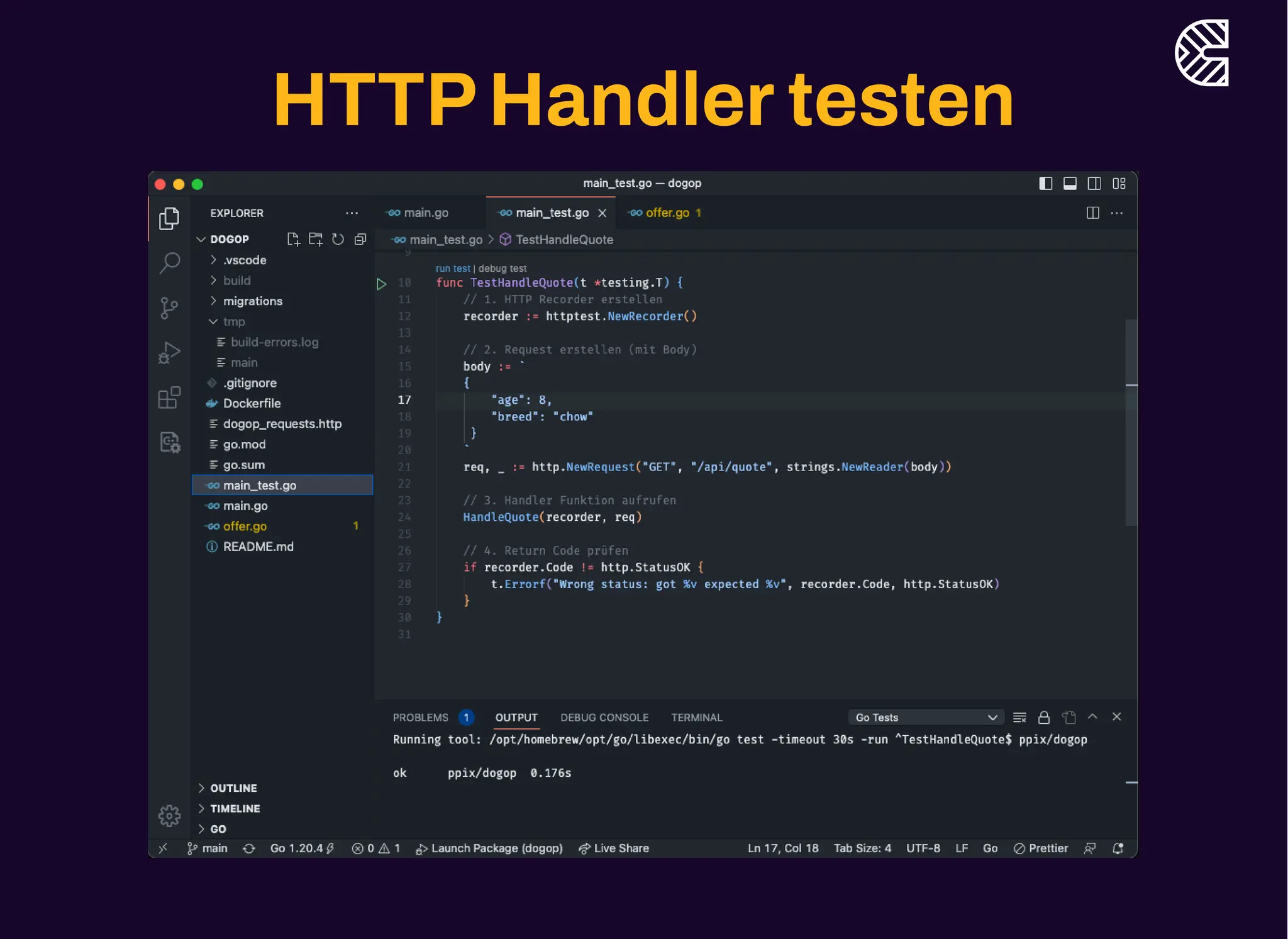 HTTPHandlertesten
 