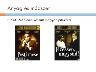 Az artikulációs tempó vizsgálata régi magyar filmekben. (= Ariculation rate in old Hungarian feature films)