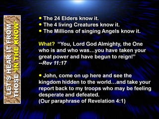 LET’S HEAR IT FROM THOSE  ‘IN THE KNOW’ 