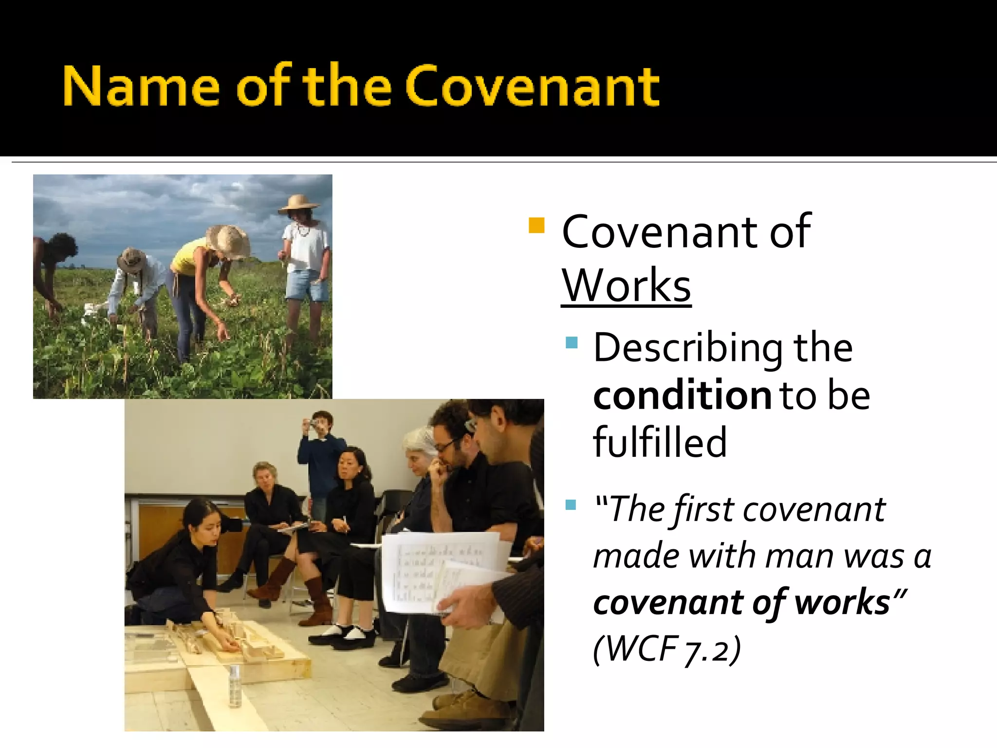 God Has A Plan Week 2 Covenant of Works | PPT
