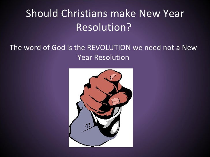 New Year Revolution NOT Resolution